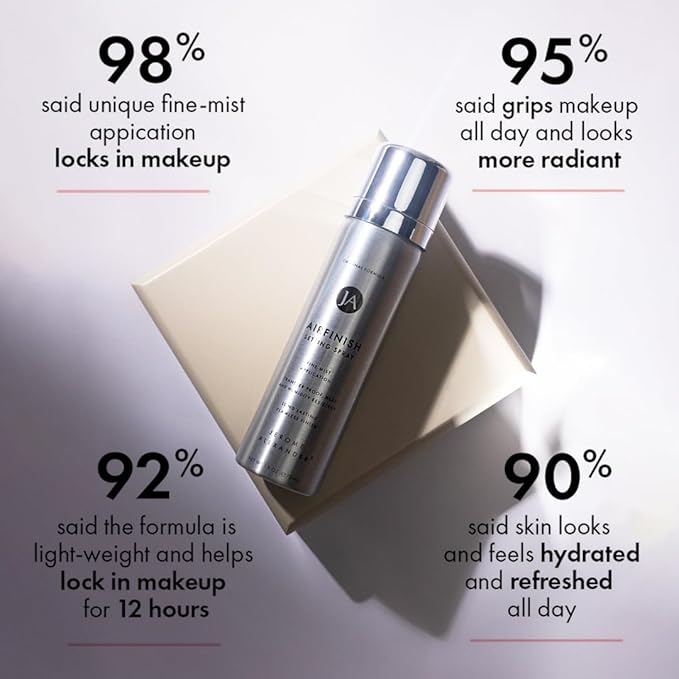 Jerome Alexander MagicMinerals AirFinish Setting Spray, Long-lasting Finishing Spray, Weightless-feel, Flawless, Matte Coverage-FlexoryFit