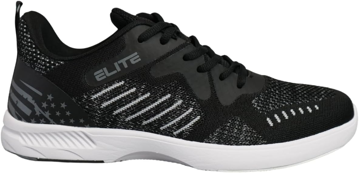 ELITE Men's Freedom USA Flag Bowling Shoes - Universal Sliding Soles, Lightweight, Comfortable with Patriotic Design