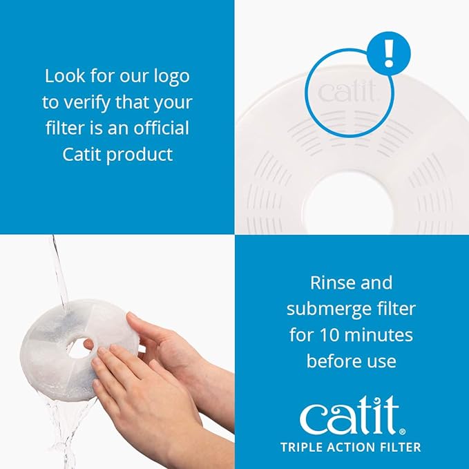 Catit Triple Action Replacement Original Water Fountain Filters, 12 Pack – - Image 4