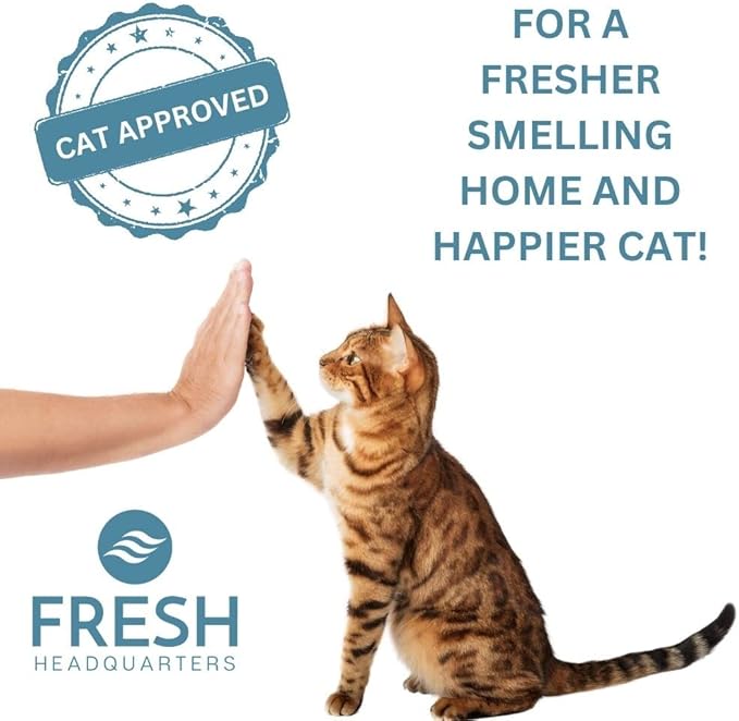 6-Pack Activated Carbon Filters for Litter Box - Pre-Cut 4.25" x 6.5" Cat Litter Box Filters Replacement - Absorbs Odors and Dust - Compatible with Van Ness Models, Made in USA