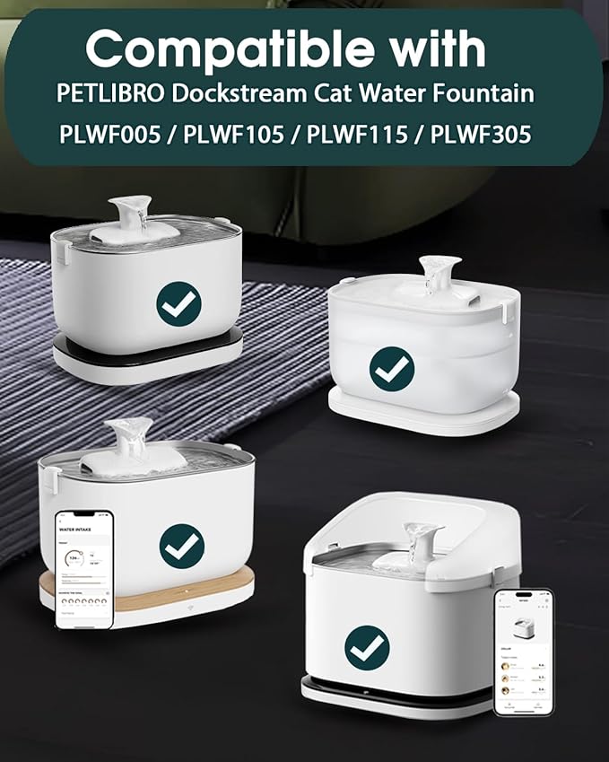 Cat Water Fountain Filter Replacements (8)