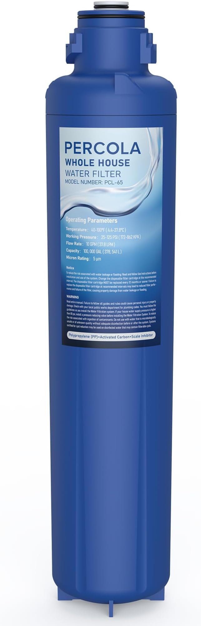 AP917HD-S Water Filter, Compatible with Aqua-Pure® AP917HD-S Whole House Sediment/CTO Filter Cartridge for 3M® Aqua-Pure® AP904 System, W/Scale Inhibitor (1 Pack)