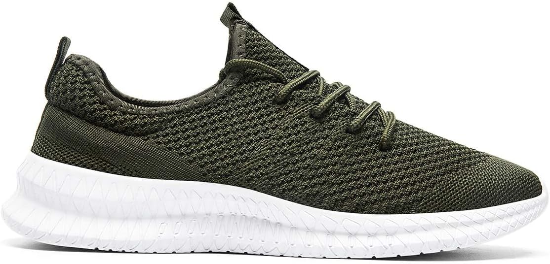 FUJEAK Men Running Shoes Men Casual Breathable Walking Shoes Sport Athletic Sneakers Gym Tennis Slip On Comfortable Lightweight Shoes