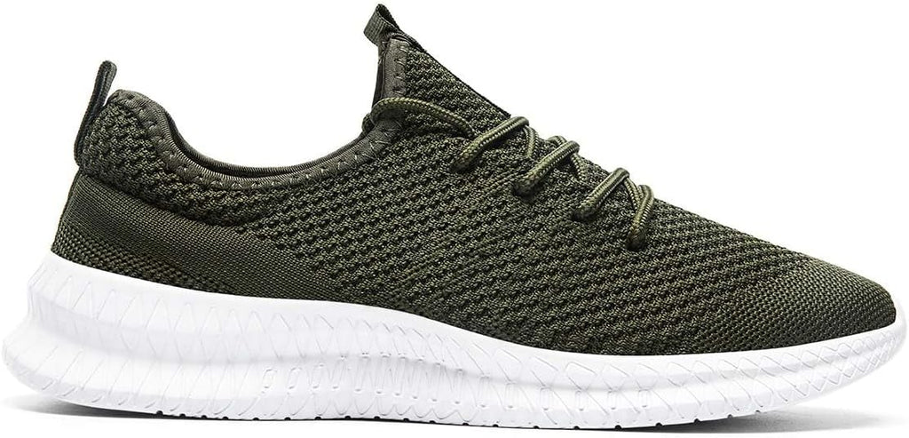 FUJEAK Men Running Shoes Men Casual Breathable Walking Shoes Sport Athletic Sneakers Gym Tennis Slip On Comfortable Lightweight Shoes