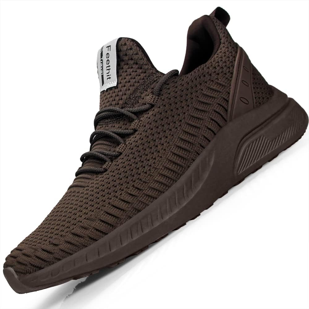 Feethit Mens Slip On Walking Shoes Blade Tennis Shoes Non Slip Running Shoes Lightweight Workout Shoes Breathable Mesh Fashion Sneakers