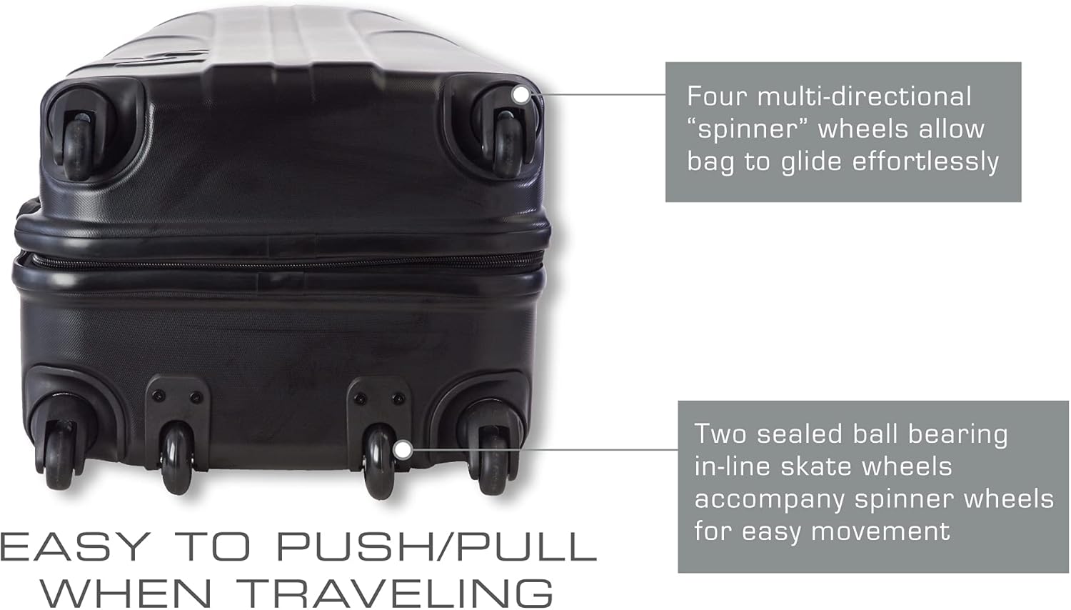 Samsonite Golf 6850 Hard Case Golf Travel Bag, Lightweight & Durable ABS Shell, Multi-Directional Wheels