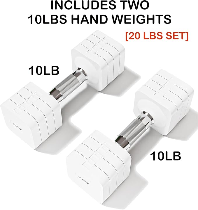15LB 20LB 50LB Adjustable Dumbbell Set Free Weights Dumbbells Set for Women Men Hand Weights Sets Adjust Dumbbell Weight Sets for Home Gym Exercise Workout Strength Training Equipments-FlexoryFit
