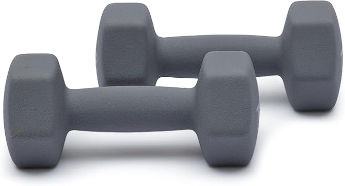 Amazon Basics Neoprene Dumbbell Hand Weights for Exercise and Muscle Toning-FlexoryFit