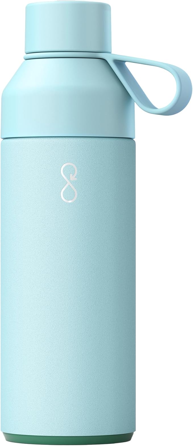 Ocean Bottle - Recycled Stainless Steel Water Bottle - Eco-Friendly & Reusable (Sky Blue, 34 oz)