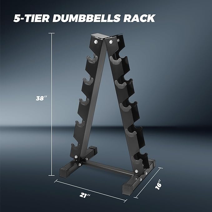 RITFIT 300/350/450/650/180/200/210 LB Rubber Hex Dumbbells Set with Optional Dumbbell Rack, Multi Weight Set to Choose, Ideal for Home Gym and Fitness-FlexoryFit