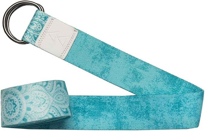yogadesignlab YOGA DESIGN LAB | The Yoga Strap | Luxurious, Extra Long, Super Soft, Eco Printed | Studio Quality, Adjustable | Safely Stretch Further and Hold Longer | 8 ft Long-FlexoryFit