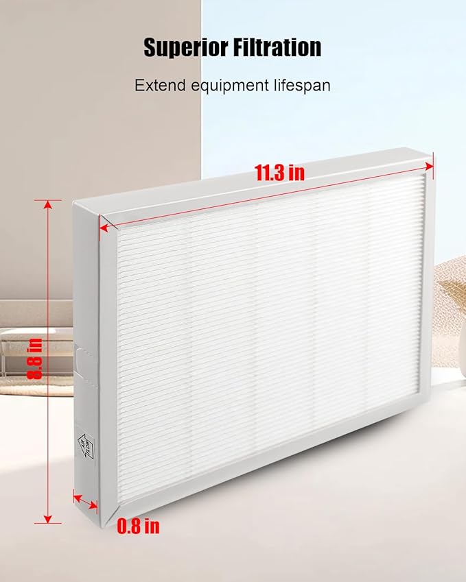 9 x 11 x 1 MERV 13 Replacement Dehumidifier Filter Compatible with Santa Fe Compact70 Ultra70 Element Compact2 UA 65H Dehumidifier Models, 4 Pack High-Efficiency Air Dehumidifier Filters