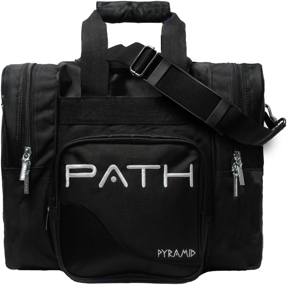 Pyramid Path Pro Deluxe Single Bowling Ball Tote - Holds One Ball, One Pair Shoes Up to Mens 15