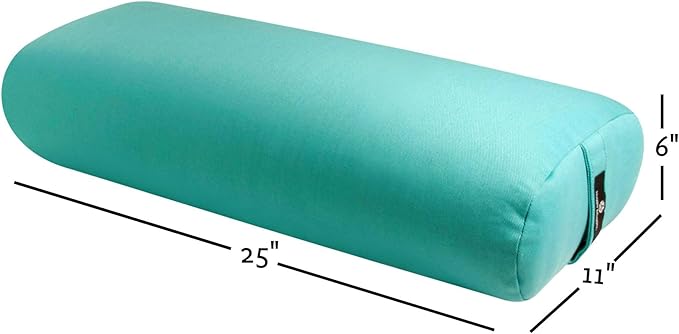 Hugger Mugger Standard Yoga Bolster - Firm, Supportive, Handmade, Durable-FlexoryFit