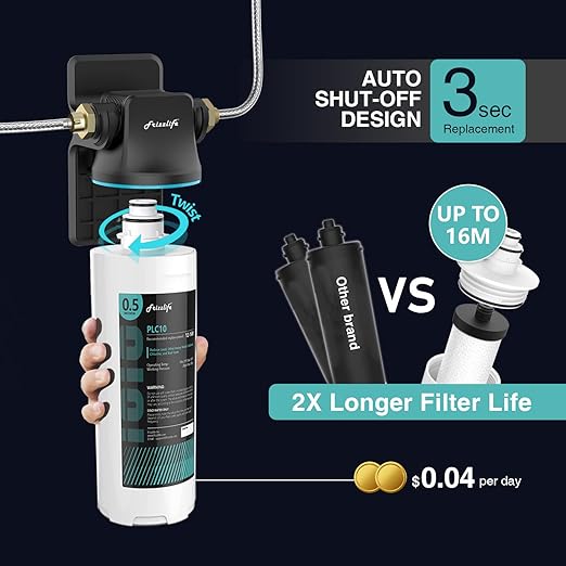 Frizzlife SW10 Under Sink Water Filter System, NSF/ANSI 53&42 Certified - Image 5