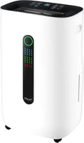 Nyxi 4,500 Sq Ft Home Dehumidifier, Most Efficient Energy Star, XL 1.7 Gallon Tank, Drain Hose, Digital Humidity Control & 24-Hour Timer, Removes Moisture 50 Pints from Rooms, Laundry, Office