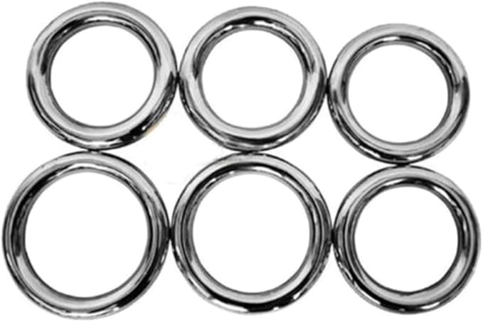 ZooBoo 2pcs Wing Chun Stainless Steel Training Rings (Pair) – Yeung Sau & Sticky Hand Strength Training for Wing Tsun, Siu Lum, and Kung Fu Practitioners-FlexoryFit