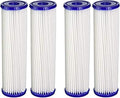 CFS – 4 Pack Water Filter Cartridges Compatible with EQ-PFC.35 Models – Remove Bad Taste & Odor – Whole House Replacement Water Filter System, White