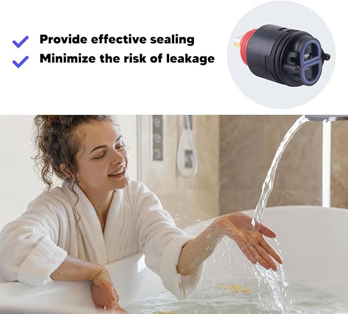 N40HLC Shower Cartridge Replacement for RK7300-CART-3P Pressure Balancing Cartridge, 40mm Compatible with Zurn Temp-Gard III Faucets and Valves, CUPC Certified, 1 Pack