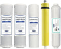 IPW Industries | Watts Replacement Reverse Osmosis Water Filter Set for WP5-50 RO Water Filtration System (Carbon Block, Sediment Filter, and RO Membrane) Cartridges for Effective Water Purification