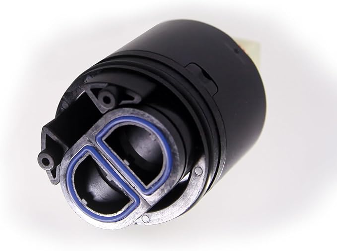 N40HKC Shower Cartridge Replacement, 40mm Shower Faucet Cartridge for Tub/Shower Faucet, the height is 2.97 inches (75.5mm) and the width is 1.58 inches (40mm), Black (1Pack)