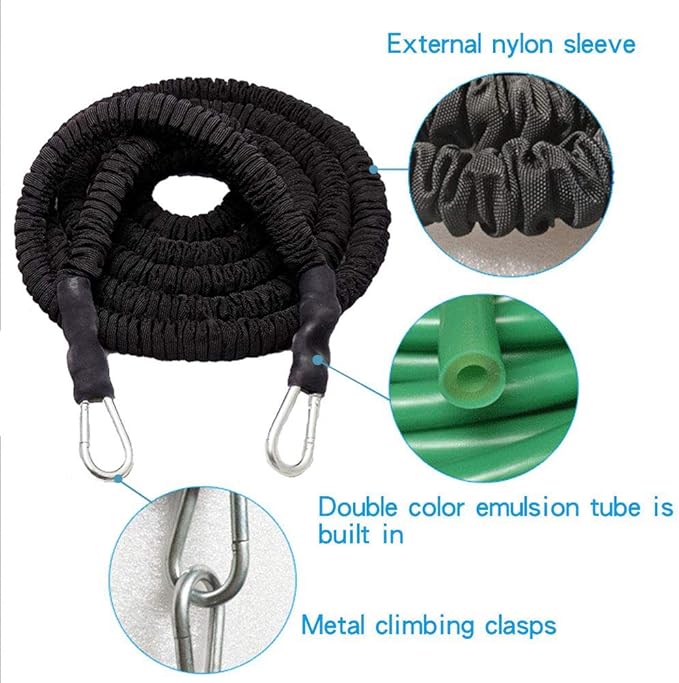 YNXing Resistance Training Rope Explosive Force Bounce Physical Training Resistance Rope Improving Speed, Stamina and Strength-FlexoryFit