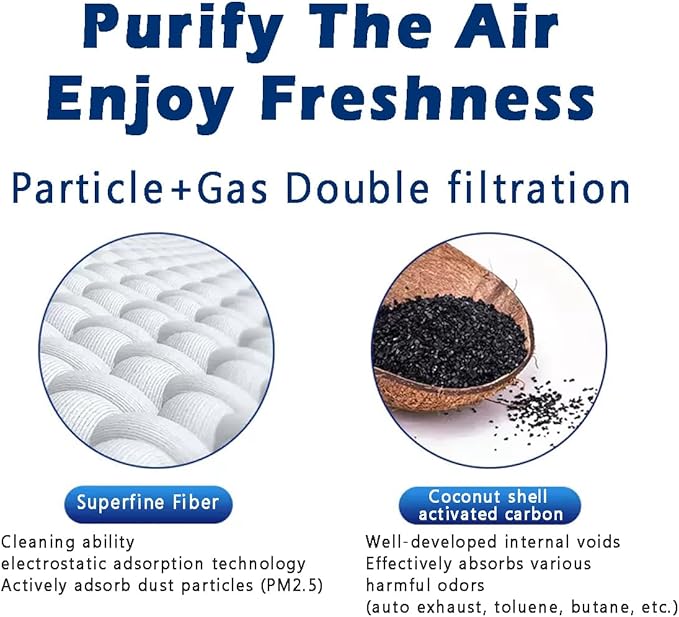 CF11183 Cabin Air Filter with Activated Carbon Compatible with Dodge Durango 2011-2025, Jeep Grand Cherokee 2011-2021 & Cherokee WK 2022 - Replacement 68079487AA