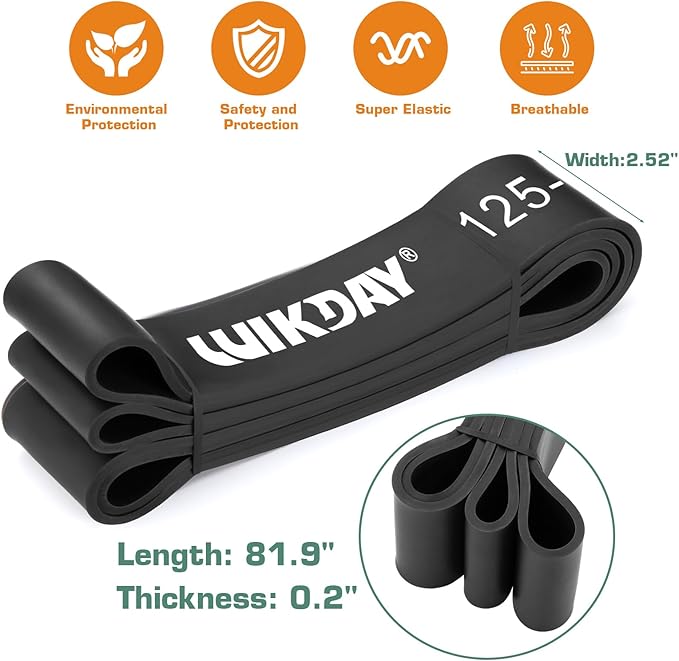 Resistance Bands for Working Out, Exercise Bands, Workout Bands, Pull Up Assistance Bands for Body Stretching Training Physical Therapy Muscle Training for Men & Women-FlexoryFit