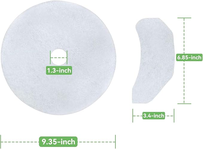 Imncya 20 PCS Compatible Cloth Dryer Filter Set, Cloth Dryer Replacement Include 16 Dryer Exhaust Filters/4 Dryer Air Intake Filters for Panda/Magic Chef/Sonya & Avant Dryers