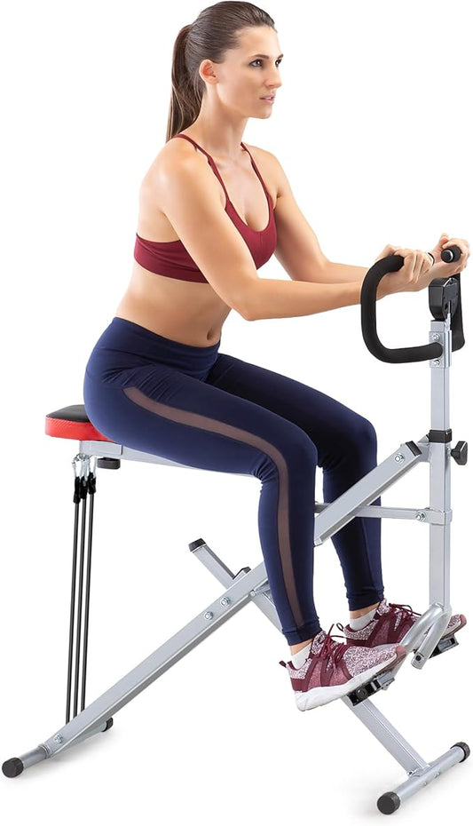 Marcy Squat Rider Machine for Glutes and Quads Workout XJ-6334, Silver & Black-FlexoryFit