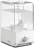 Humidifiers for Bedroom Large Room, Top Fill 6.5L Cool Mist Humidifier, 45H Runtime, 28dB Quiet Ultrasonic Air Humidifier for Home, Whole House, Baby Nursery, Night Light (White)