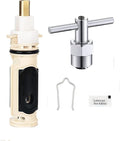1222 Replacement Cartridge with Moen 104421 Cartridge Puller Removal Tool Retainer Clip Compatible with Moen One-Hanlde Posi Temp 1222B Shower Bathtub Faucet (1222 cartridge +104421 cartridge puller)