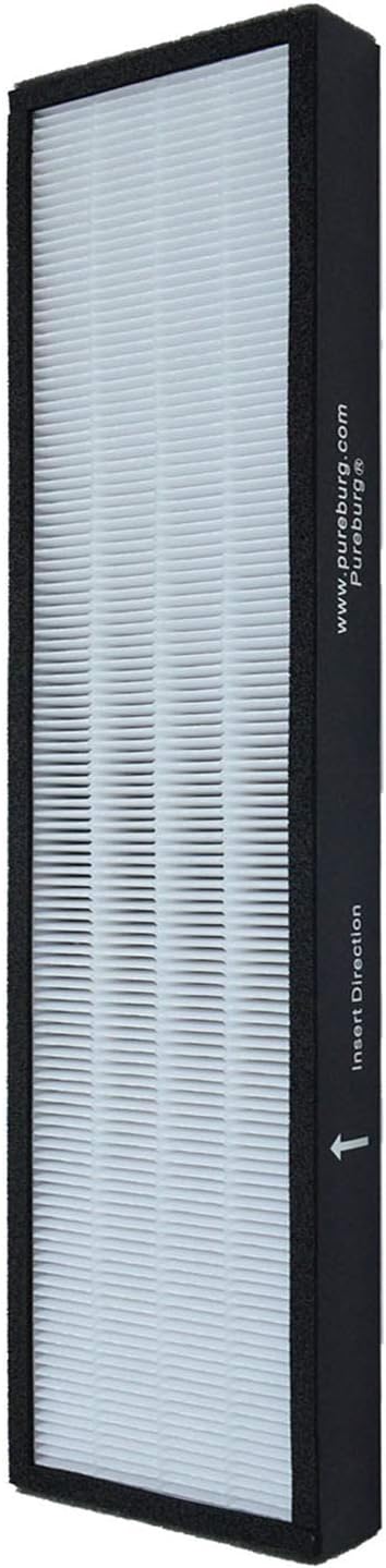 PUREBURG Replacement Filter Compatible with Hunter F1701HE/21 30613 Fits Hunter HT1701 HT1701BB F1701HE/PM 30100 30100B 30100W Air Purifiers,H13 HEPA 3-Stage Filtration, 1-Pack