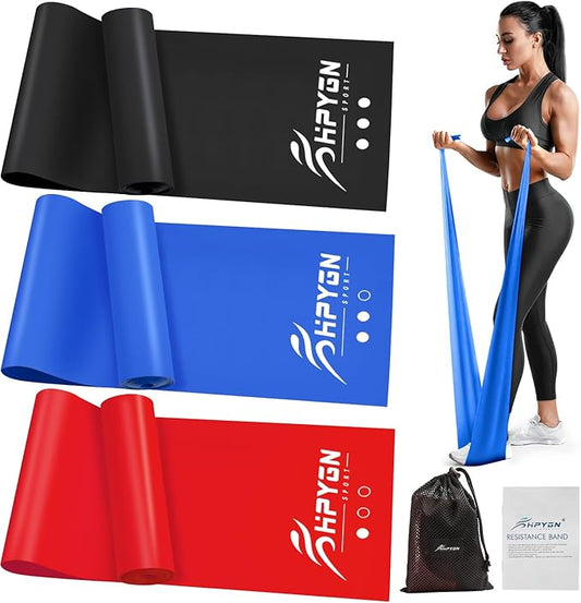 Resistance Bands, Exercise Bands, Physical Therapy Bands for Strength Training, Yoga, Pilates, Stretch Elastic Band with Different Strengths, Workout Bands for Home Gym-FlexoryFit