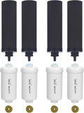 Fluorine Filter, Replacement for Gravity Water Filter System Black & Fluoride NSF/ANSI 375 Certified Water Filter, Replacement for Berkey® BB9-4® Black Filters & PF-4® Fluoride Filters, Pack of 8