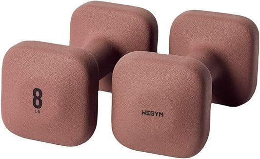 SafeGrip Dumbbells, Anti-Slip, Anti-Roll, Thick Handles, Free Weights, Square Dumbbells for Secure Workouts at Home, Weightlifting, and Personal Training-FlexoryFit