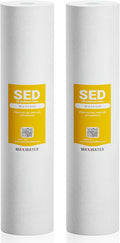 Max Water 1 Micron Whole House Sediment Filter - 20 x 4.5 Well Water Filter Replacement Cartridge for DGD-5005-20, FP25B, AP810-6, FPMB5-20, 2-Pack