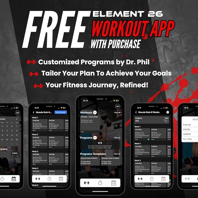 Element 26 Lifting Wrist Straps (Pair) With Guide - Weightlifting & Strength Training Straps for Men and Women-FlexoryFit