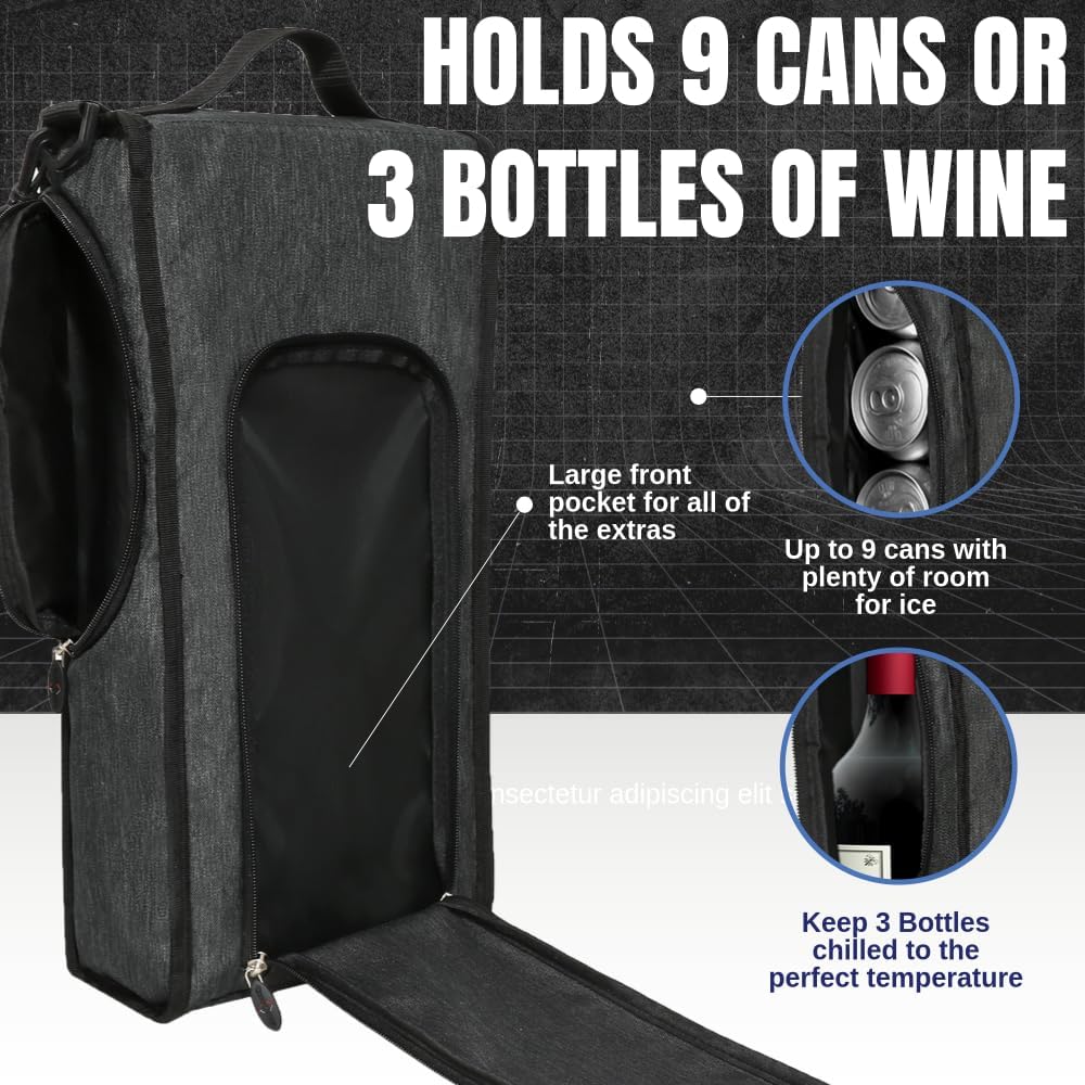 CaddyDaddy Golf Bag Cooler with Ice Pack, Golf Accessories for Men, Women, Golf Cooler Bag Sleeve, Insulated Golf Cooler, Golf Gifts for Men, Golf Bag Cooler Sleeve, Wine Cooler Chiller