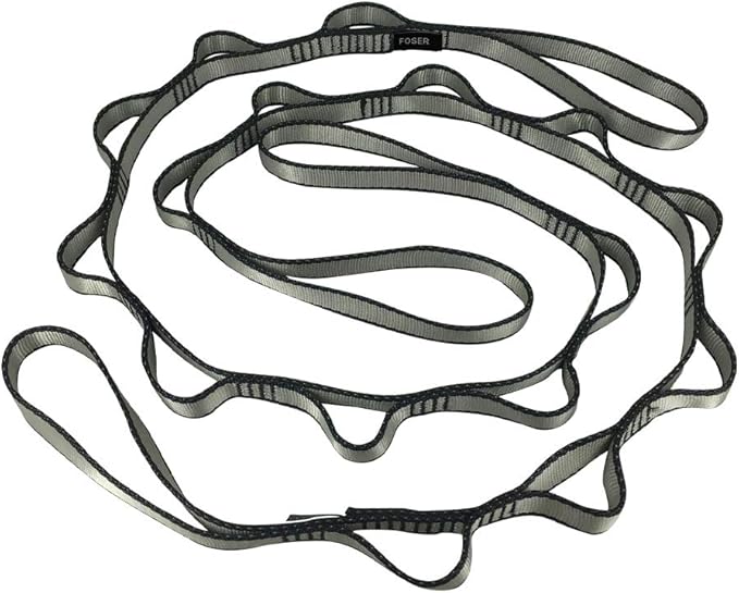 FOSER 2pcs Daisy Chains, Yoga Hammock Extension Strap, Adjustable Nylon Strap Fitness Pilates and Exercise Extend Strap-FlexoryFit