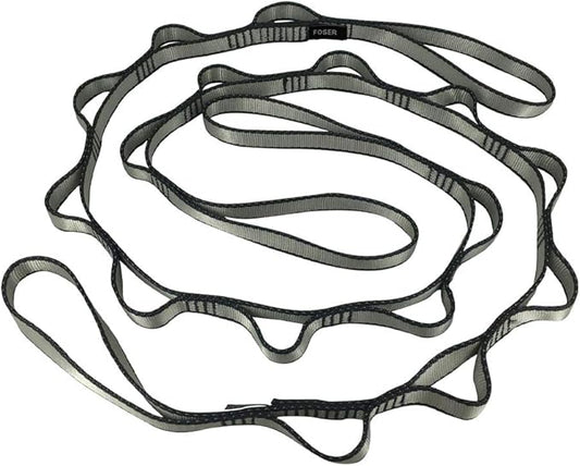 FOSER 2pcs Daisy Chains, Yoga Hammock Extension Strap, Adjustable Nylon Strap Fitness Pilates and Exercise Extend Strap-FlexoryFit
