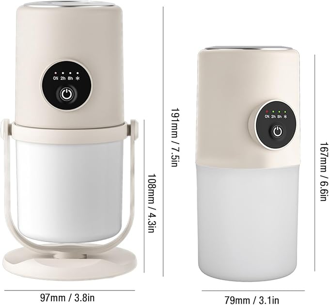 Cool Mist Humidifier, Quiet Two Mist Mode 300ML Bedroom Desk Humidifier Rechargeable USB Desktop Humidifier with Stand for Bedroom Travel Office Home (Beige)