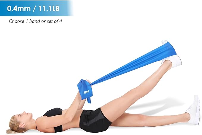 Exercise Bands for Physical Therapy | Resistance Band for Fitness, Yoga, Pilates | Long Resistance Bands for Working Out | Elastic Band for Exercise | Stretch Band-FlexoryFit