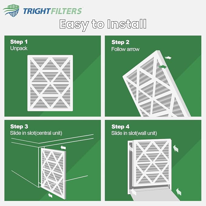 14x30x1 Air Filter 6 Pack, Durable MERV 8 Pleated Home HVAC AC Furnace Filters - Image 7