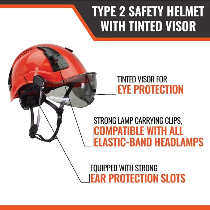 Malta Dynamics APEX Type 2 Safety Helmet – OSHA and ANSI Z89.1 Compliant Safety Hard Hats for Construction Workers and Vented Helmet for Head Protection