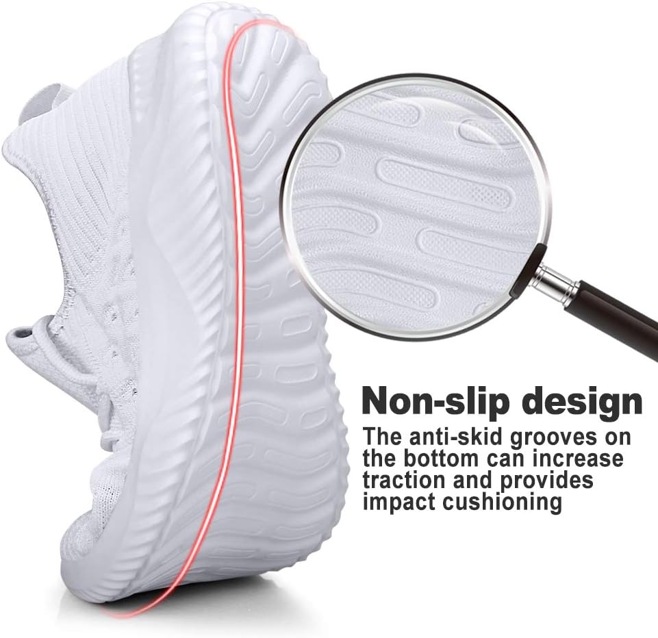Feethit Mens Slip On Walking Shoes Lightweight Breathable Non Slip Running Shoes Comfortable Fashion Sneakers for Men