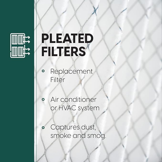 EconoHome 16x25x4 AC Furnace Pleated Air Filter MERV 11 Replacement – Allergen Defense, 5 Pack, Fits Lennox (X6670), Honeywell (FC100A1029) filters. (Actual size: 15.94 x 24.86 x 4.36 Inches)