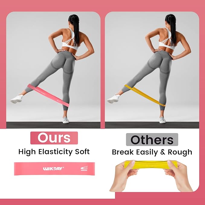 Resistance Bands for Working Out Exercise Loop Bands Workout Bands Set for Men Women Body Stretching, Crossfit Training, Home Workout, Physical Therapy, Booty Legs, Set of 5-FlexoryFit
