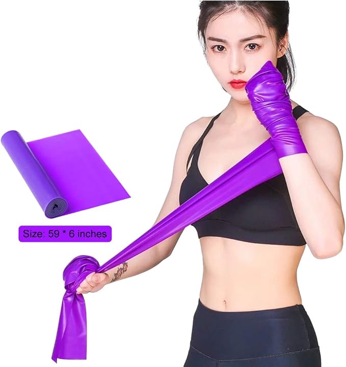 Resistance Bands, Elastic Exercise Bands for Working Out, Physical Therapy, Recovery, Yoga, Pilates, Strength Training-FlexoryFit