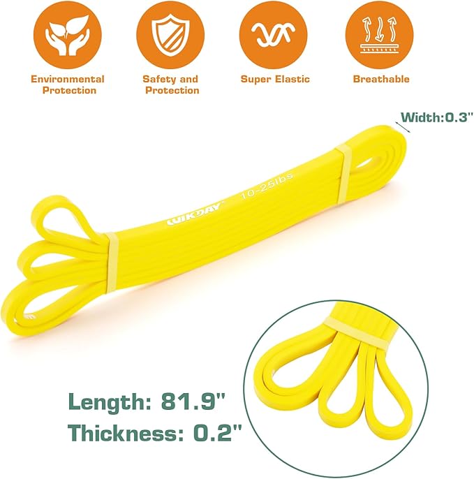 Resistance Bands for Working Out, Exercise Bands, Workout Bands, Pull Up Assistance Bands for Body Stretching Training Physical Therapy Muscle Training for Men & Women-FlexoryFit